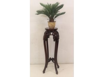 Chinese Red Brown Mahogany Plant Stand