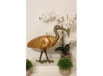Vintage Sarreid Wood And Bronze Dodo Bird Decorative Sculpture (Ref #40, Italy)