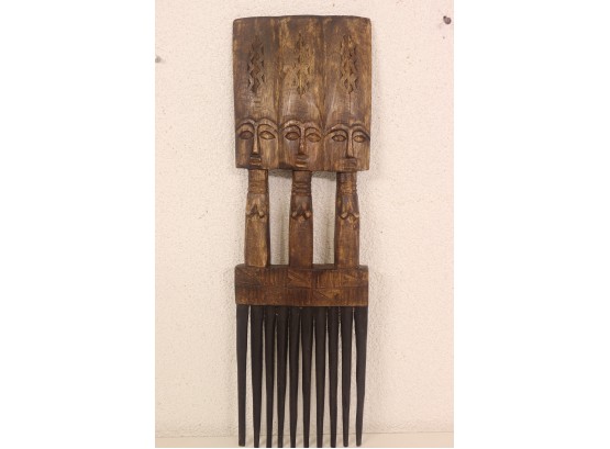 Primitive-style Wood Comb - Hand-Crafted In Ghana