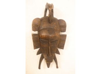 African Carved  Wood Kpeliye'e Ancestor Mask