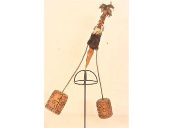 Whimsical Vintage African Hand-Crafted Balancing Toy