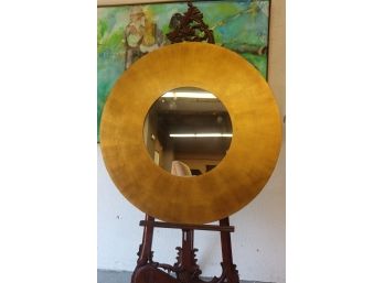 Round Mirror In Wide Disc Decorative Frame - 43' Round