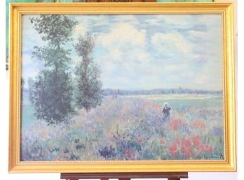 Framed Print From The Met Print Collection - Poppy Fields Near Argenteuil, 1875,  Claude Monet