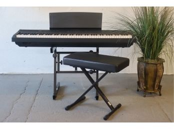 Yamaha P-105B Electric Piano 88 Keys With Stand And Adjustable Height X-style Bench