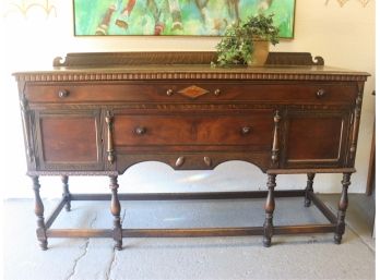 Grand Vintage Sideboard/Buffet By Henry C. Steul & Sons, Buffalo NY