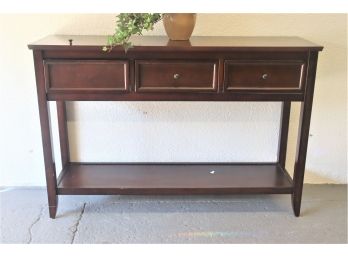 Classically Styled Three Drawer Console Table