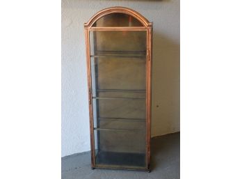 Glass And Metal Arched Top Curio/Display Cabinet