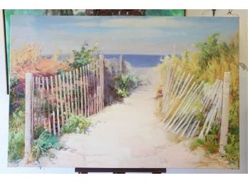 Beach Path Landscape - Large Print On Gallery-wrap Canvas