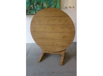 Wide Plank Tilt-top Table By Baker Furniture