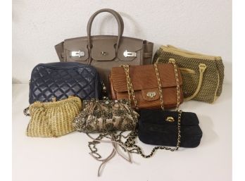 Group Lot -  Hand Bags And Evening Bags, Vintage & Contemporary