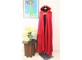 Floor Length Hooded Opera Cape