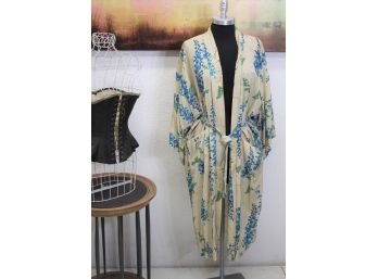 Vintage Kimono-style Linen Robe