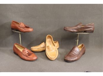 Trio Of Italian Loafers - Ferragamo, Santoni, And Maraolo - Size 9 EE (on The Santonis)