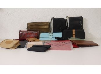 Ample Lot Of Wallets, Small Purses, Envelope Pouches, Travel Billfolds Et. Al.