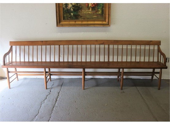 Vintage Thirty-Spindle Deacon's Bench