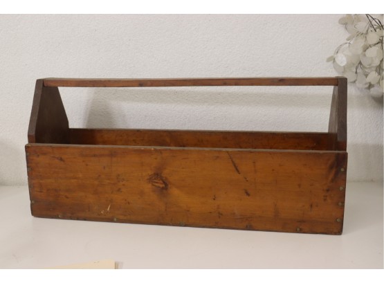 Large Vintage Open Carpenter's Tool Caddy