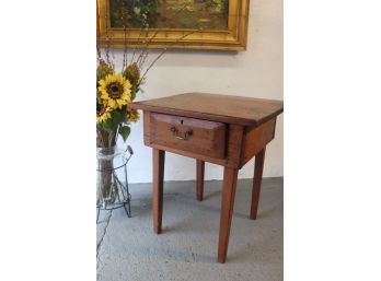 Primitive One Drawer Work Table