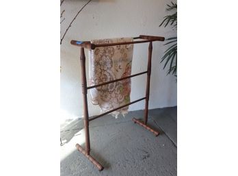 Vintage Mallet Post Quilt Stand