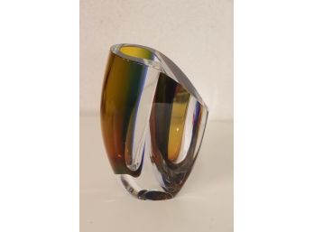 Fab Swede Art Glass - 'mirage' Vase By Goran Warff For Kosta-boda, Signed And Dated 2007, #2040205