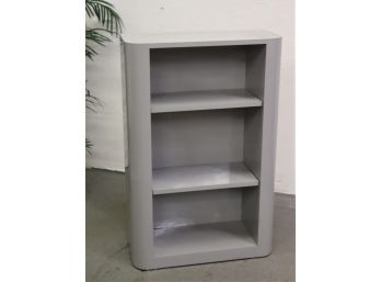 Grey Monolith Curved Edge Bookcase