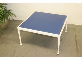 Sure Looks Like A Richard Schultz Blue/White Laquered Iron Table For Knoll - HOWEVER No Mark Or Label