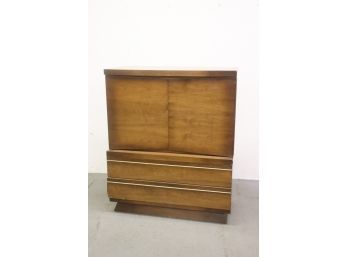 MCM 3 Over 2 Dresser - Concave Lucite Front Drawers & Piano Hinges