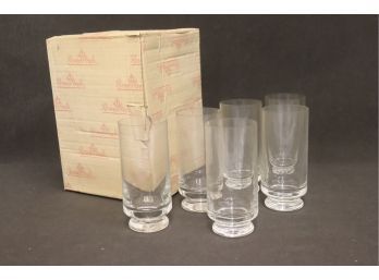 Set Of Six Vintage Rosenthal Studio Linie Footed Highball Glass