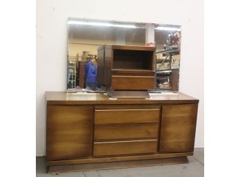 Vintage Triple Dresser, Mirror And Night Stand.