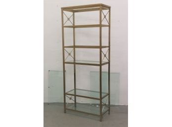 Mid-Century Etagere With 6 Glass Shelves