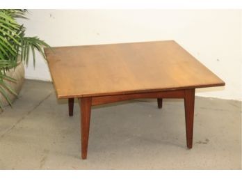 Sculptural MCM Walnut Coffee Table  (Possibly Early Jens Risom)