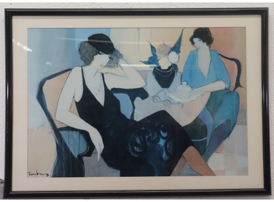 'Maria And Susie' (after) Itzchal Tarkay Reproduction Framed Print