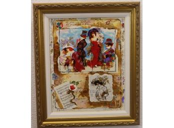 Wissotzky-Alexander Embellished Serigraph - 'I Would Like To Be With You' Tanya Galtchansky