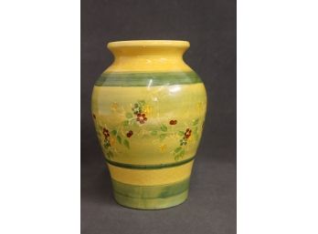 Souleo-Provence Daffodil Yellow Baluster Vase - French Country Ceramics