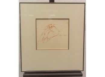 Framed Print Of An  Original Pen & Ink Drawing - Signed And Dated