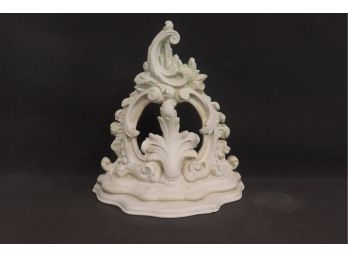 On Point Rococo Style Painted Wall Sconce Shelf/Bracket