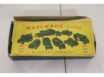 Matchbox Army G-5 Gift Set Complete W Original Box Military Lesney 1960s Vintage