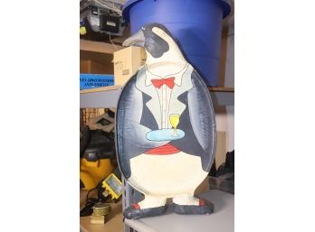 Paper-mache Penguin Tray