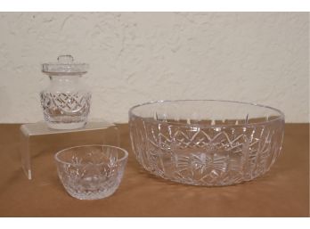 Signed Glass -2 Waterford (Large Bowl &