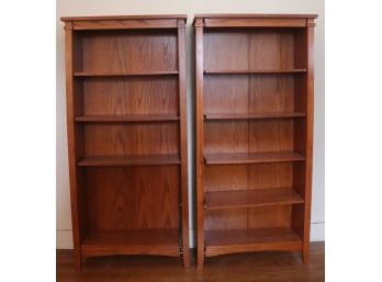 Pair Of Decorative Book Shelves.