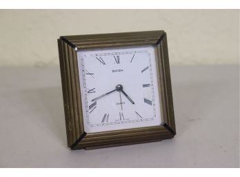 Vintage Modern Swiza Quartz  Alarm Clock