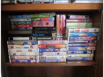 Large Group Lot Of VHS Tapes