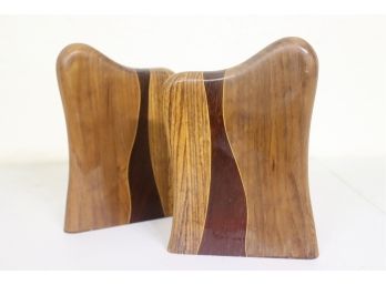 Wooden Modern Bookends