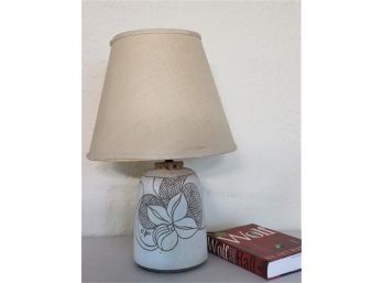 Single Ceramic Lamp Signed G,Lee