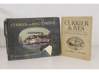 Double-Header From Currier & Ives: America (80 Color Prints) And Printmakers To America