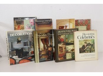 Eight Book Lot - Interior Design And Decorating