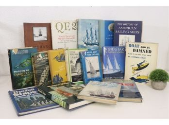 Boatload Lot Of Boat Books: Tall Ships, Sailing Ships, Whaling Ships, Cruise Ships And Others