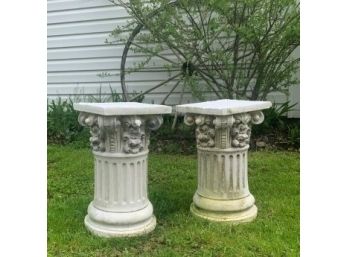 Pair Of Small Columns Bases