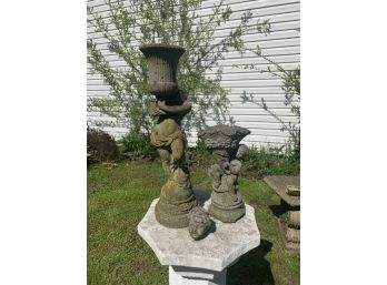 Group Of Two Damage Garden Piece