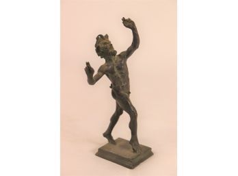 Dancing Faun Of Pompeii Bronze Statuette