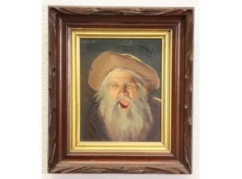 He Put The 'aW!' Back In Yee-Haw! - Original In Craftsman Style Frame, Signed And Dated Top Left